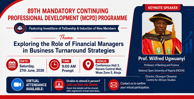June 2026 Edition of The 89TH MCPD PROGRAMME & INVESTITURE OF FELLOWSHIP